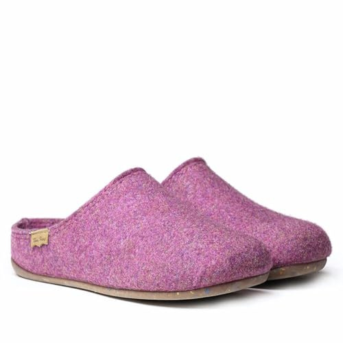 Zapatilla tipo zueco para mujer en fieltro reciclado - MONA-FR - MORAT - 45