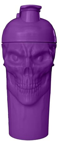 JNX SPORTS The Curse! Bouteille shaker Skull édition limitée Grape avec bouchon à boucle classique 710 ml