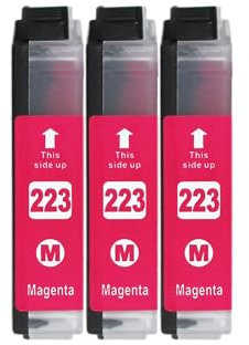 3 XL Druckerpatronen kompatibel zu LC-223 M Magenta für Brother MFC-J480DW MFC-J680DW MFC-J880DW MFC-J4420DW MFC-J4620DW MFC-J5320DW MFC-J5625DW MFC-J5720DW DCP-J562DW DCP-J4120DW