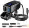 UrbanHomes Prise USB 12V Moto, PD Type C & Chargeur USB avec Interrupteur Marche/arrêt, 6.4A Quick Charge 3.0 Prise USB-C pour 12V ~24V Moto Camping-Car Bateau, Noir