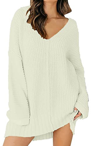 Pulloverkleid für Damen, elegant, Winter, Pullover, Silvester, kurvig, elegant, Abendkleid, Schwarz, Pullover, Langarm, Tanzkleid, Mini-Stretchkleid, formelles Angebot, Weiß, XXXL