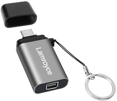 8K USB C to Mini DisplayPort Adapter, Portable USB Type-C Male (Source) to Mini DP Female (Screen) Adapter Converter Supports 8K@60Hz,4K@120Hz for iPhone 16/15 series, MacBook Pro/Air, Galaxy 23