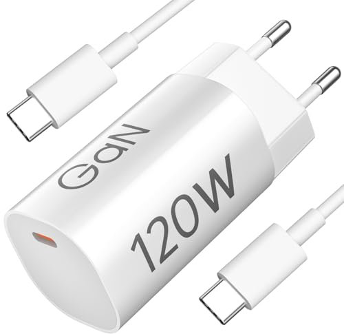 120W Chargeur Rapide USB C pour Redmi Note 14 13 12 Pro+ 14T Pro,USB C Chargeur Secteur Chargeur Turbo avec 6A Câble Type C 1m pour Xiaomi 15 Ultra 15Pro 13T POCO F7 Ultra X7Pro F6 Pad 7 Redmi Pad SE