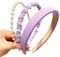DIELOVEHUA 3 Pezzi Cerchietto Capelli Donna, Cerchietto di Perle, Solidi, Semplici, Accessori per Capelli Antiscivolo, per Donne Ragazze Accessori per Capelli (Viola)