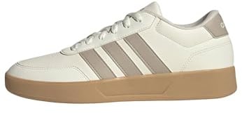adidas Men's BREAKNET 3.0 Shoes, Off White/Wonder Beige/Gum 3, 5 UK