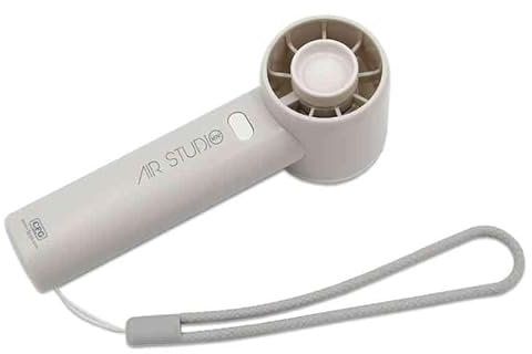 CFG Air Studio Mini - Mini Ventilatore ricaricabile portatile con laccio Batteria da 1200 mAh led di carica 3 ore autonomia