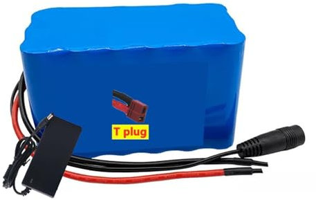 24V 30Ah Lithium-Ionen-Akku (7S3P) für E-Bike/E-Scooter/Motorrad, Hochleistungs-Akkupack mit 29.4V 2A Sicherheitsladegerät XT60/T Stecker T Plug,24V 30Ah