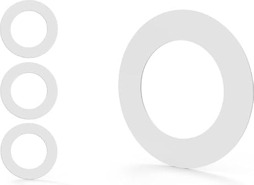 Kos Design Goof Ring/Abdeckring für Einbaustrahler - 3er-Set – Füllring aus ABS Kunststoff – für Deckenausschnitte 110x72 – in Weiß – saubere Montage (Weiss, 110 x 72)
