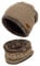 K.tchard Kinder Wintermütze Beanie Hut mit Schal Set Slouchy Strickmütze Warme Knit Skull Cap Fleecefutter Hat 2-8 Jahre