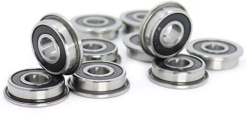 F695-2RS Kugellager, 5 x 13 x 4 mm, Flansch, Miniatur-F695-RS Rillenkugellager F695RS für Voron Mobius 2/3 3D-Drucker, 10 Stück