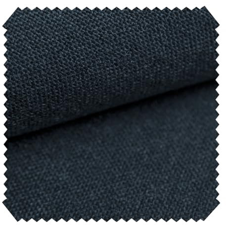 novely® AUEN Premium Möbelstoff | Webstoff | fein gewebter Polsterstoff | Meterware | Bezugsstoff | 1 lfm | 26 Farben (25 Dunkel Blau Grau)