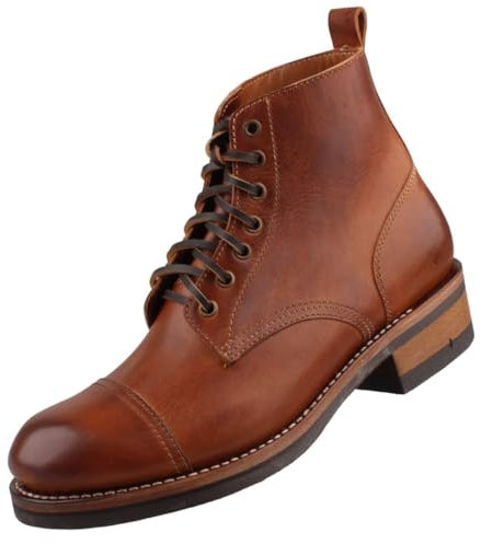 Sendra Stivali da uomo in pelle, marrone, 44 EU