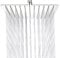 Soffione doccia a pioggia 20 x 20 cm, soffione doccia quadrato da 8 pollici di ELBE in acciaio inox 304, ultra piatto, soffione con ugelli anticalcare, facile da pulire..
