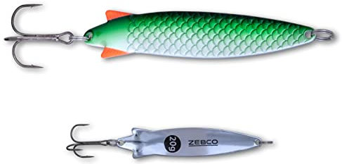 Zebco Premium Trophy Z-Spoony Blinker Angelköder schalnker Köder mit Drillings-Angelhaken Raubfisch Spoons Angel-zubehör, sandeel, 15 g