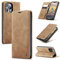 niloucase Kompatibel mit iPhone 14 pro Hülle Leder,Magnetverschluss Premium PU Leder Flip Case,Standfunktion.-Braun