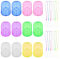 Keboyoe 240 PCS Soap Paper Sheets Travel Portable Disposable Paper Soap Sheets With Storage Box Hand Cleaning Scented for Kitchen Toilet Outdoor Travel (12 Boxs)