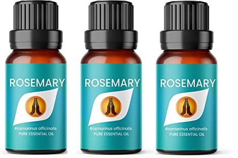 Aroma Energy Rosemary Essential Oil, 30ml (3x10ml) | Diffuser oil for home, summer aromatherapy burner, candle making, soap, wax melts, cleaning sprays | Natural, Vegan, UK Made