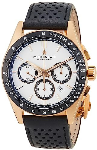 Hamilton Jazzmaster Performer Auto H36626710 Automatik-Herren-Chronograph, 60 Stunden Gangreserve, Armband