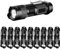 MVIOCS 10 Stück LED Taschenlampen, Wasserdicht, Aluminium, 300 Lumen, Einstellbarer Fokus, Zoombar, Camping, Wandern, Indoor, Outdoor, Heimgebrauch