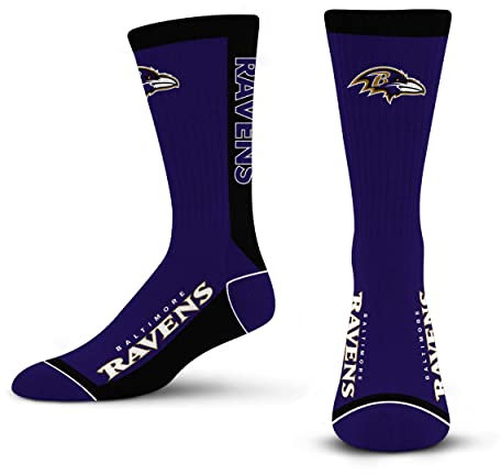 Fanatics For Bare Feet MVP NFL Team Socks Socken (40-46, Baltimore Ravens)