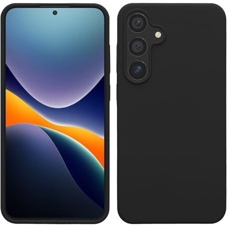 kwmobile Hülle kompatibel mit Samsung Galaxy S24 Plus Hülle - Silikon Handy Case - Handyhülle für Samsung S24 Plus weiche Oberfläche - kabelloses Laden für Galaxy S24 Plus Case - Schwarz