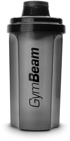 GymBeam Shaker Proteine Trasparente Premium, 700ml, con Coperchio a Vite, Infrangibile, Adatto per Lavastoviglie, Shaker Palestra, Non Contiene BPA e DEHP, Rispetta le Normative Alimentari