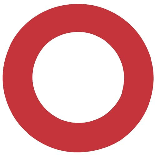 Dart Board Surround Ring, Universal Dartboard Surround Wall Protector, Durable Lightweight Darts Board Jigsaw Ring, EVA Dart Target Retainer Wall Protection Ring Splicing for Dart Lovers (Red)