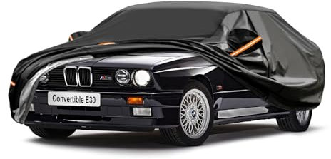 GUNHYI Auto Abdeckplane Wasserdicht Passend für 3 Series Touring E30/E36/E46(1987-1994) 7 Schichten Vollgarage Autoabdeckung Autoplane,Mit Baumwollfutter und Reißverschluss ausgestattet.