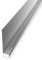 Battiscopa 5,5 x 21 x 2500 mm, altezza bordatura 4,7 mm, profilo a L, in alluminio anodizzato, profilo angolare liscio, non forato, profilo in metallo argento, profilo di collegamento