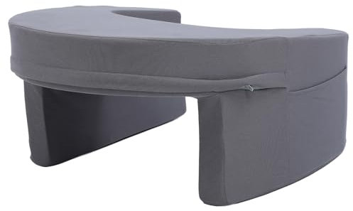 Ausla Schoß-Schreibtischkissen, Memory-Schaum-Lesekissen für Spiele, Großes Armlehnenkissen, Schoß-Lesekissen mit Seitentaschen Zum Spielen und Fernsehen, 60 X 54,5 X 33 cm