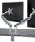 Desktronic Doppelte Monitor Halterung, Bis zu 34 & 8kg, 360° Drehung, Höhenverstellbar, Robuste Bauweise, Einfache Montage, Für Große Bildschirme, Ergonomisch, Passend für alle VESA 75/100