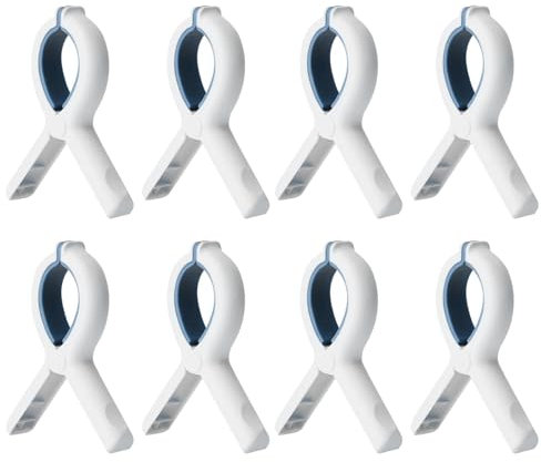 Clip In Plastica Da 8 Pezzi Antivento Per Asciugare Il Bucato - Multifunzionale, Antiscivolo Per La Casa e Telo Mare