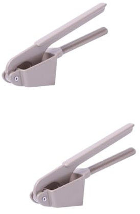 COLLBATH 2pcs Efficient Garlic Press Mincer Crusher for Kitchen Garlic Press Device Easy to Use Garlic Mashed Artifact