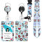 Ausweishülle mit Band, Id Badge Holder Breakaway Lanyard für, Einziehbare Badge Reel, Abnehmbare Namensschild Clips, Hals Lanyard Strap, Lehrer Büro Geschenke (Krankenschwester Hellblau)