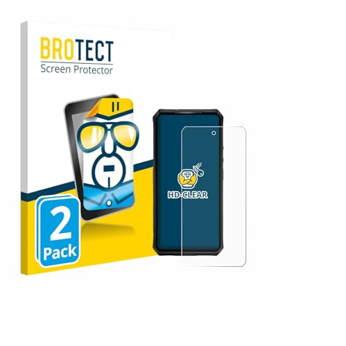 BROTECT Schutzfolie für Ulefone Armor 28 Pro | 2 Stück Transparenter Displayschutz Made in Germany Klare Displayschutz-Folie Clear Einfache Montage Case-Friendly