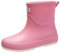 Stivali Da Donna Tacco Grandi Scarpe da pioggia a tubo medio per le donne stivali da pioggia con bordo, abbigliamento antiscivolo, lavaggio auto, pesca, uscite giorni Scarpini Piccolo Tacco Nero, Rosa