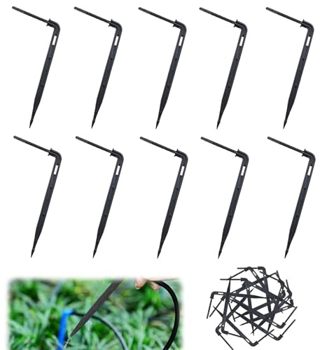 Tropfer Bewässerung Sprinkler, 50er Set Automatische Bewässerung Pfeil-Tropfer, Bewässerungssystem Zubehör Tropfkopf, Bewässerungstropfer, Für Garten Balkon Pflanzen (schwarz*50)