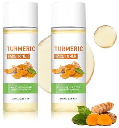 Kurkuma Toner Gesicht, Turmeric Face Toner, Kurkumaöl-Wasser für Gesicht und Körper, Feuchtigkeitsspendendes Gesichtsserum für Frauen (2)
