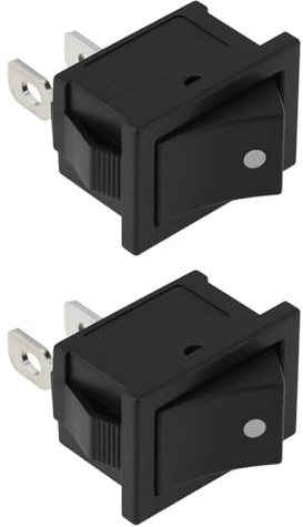 Be In Your Mind Pulsante di Accensione per Camper Set da 2 12V 6A 20 X 12mm Compatibile con Spinflo Compatibile con Dometic
