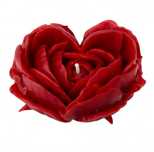 Heart Rose Shaped Scented Candle,Handmade Soy Wax Decorative Candle Gift for Mum,Mother’s Day Present,Birthday,Anniversary,Wedding & Home Gifts for Women,Scented Candles Gifts for Women