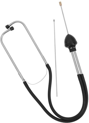 KJHBV Auto Stethoskop mit Edelstahl und Gummi Motor Stethoskop Werkzeug zur Autoreparatur und Diagnose von Zylindergeräuschen bei Pkw und Baumaschinen