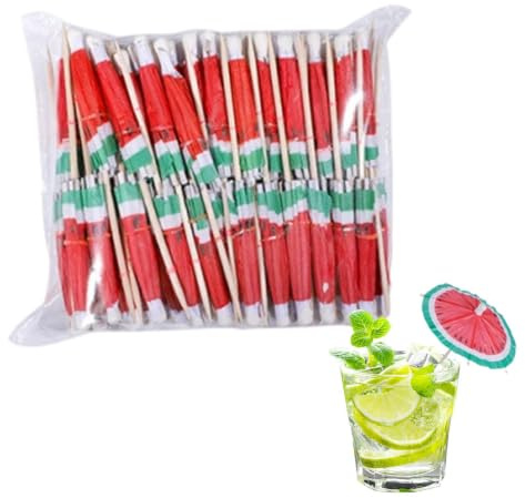 Parapluies À Cocktail 100 pièces - Piques parasol hawaïens pour verres