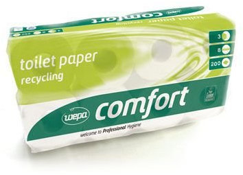 Satino by WEPA Comfort Toilettenpapier 3lagig I 8 Rollen WC Papier I 100% Recycling