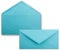50 Brief-Umschläge Türkis DIN Lang - 110 x 220 mm (11 x 22 cm) - Nassklebung ohne Fenster - Ideal für Einladungs-Karten - Serie FarbenFroh