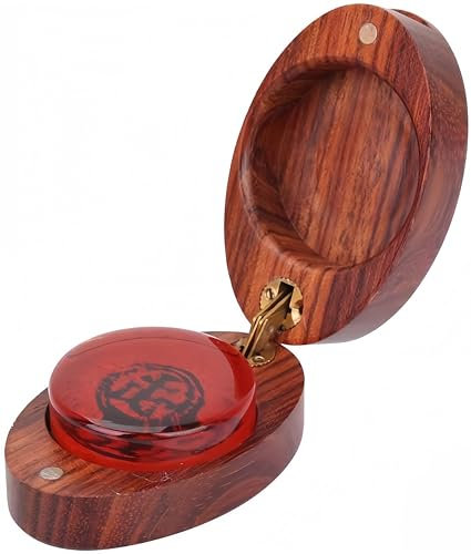 Kolophonium, Musikinstrument-Reinigungswerkzeug für Bögen Violine Bratsche und Cello im Violinstil mit Holzkiste(oval)