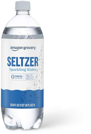 Amazon Grocery, Seltzer Sparkling Water, 33.8 Fl Oz