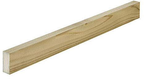 Treated Timber Battens 25mm x 50mm (2x1 inch) 1.2 Metre Pack of 2