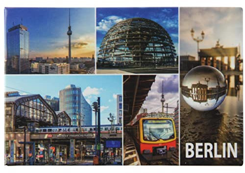 Kühlschrank-Magnet Berlin | Friedrichstrasse | Starker Halt | Foto-Magnet 8 x 5,5 cm | typisches Souvenir
