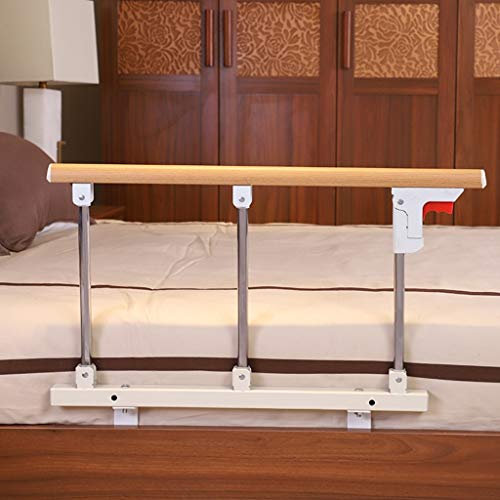 KUKU Bettgitter für Senioren, Anti-Fall-Sicherheit Bett Seitenhandlauf Tragbar Faltbett Bett Geländer Assist Griff für ältere Menschen oder Erwachsene CLS-150