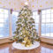 Weihnachtsbaum Rock Weiß Weihnachtsbaumdecke Rund Plüsch Weihnachtsbaum Rock Groß Fell Christbaumdecke Christbaumständer Teppich Baumdecke Weihnachtsbaum Deko, 122 cm
